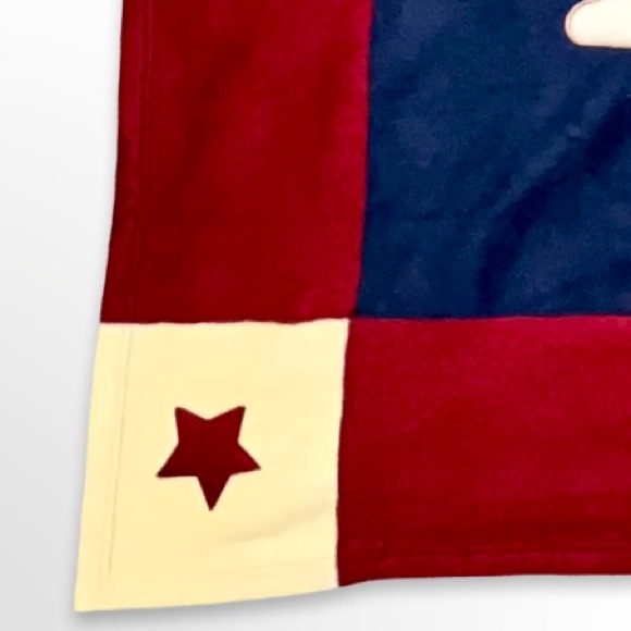 Blue Jean Teddy Bear Crib Blanket - Picture 5 of 9